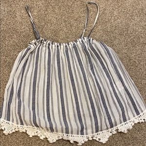 Joie striped linen tank